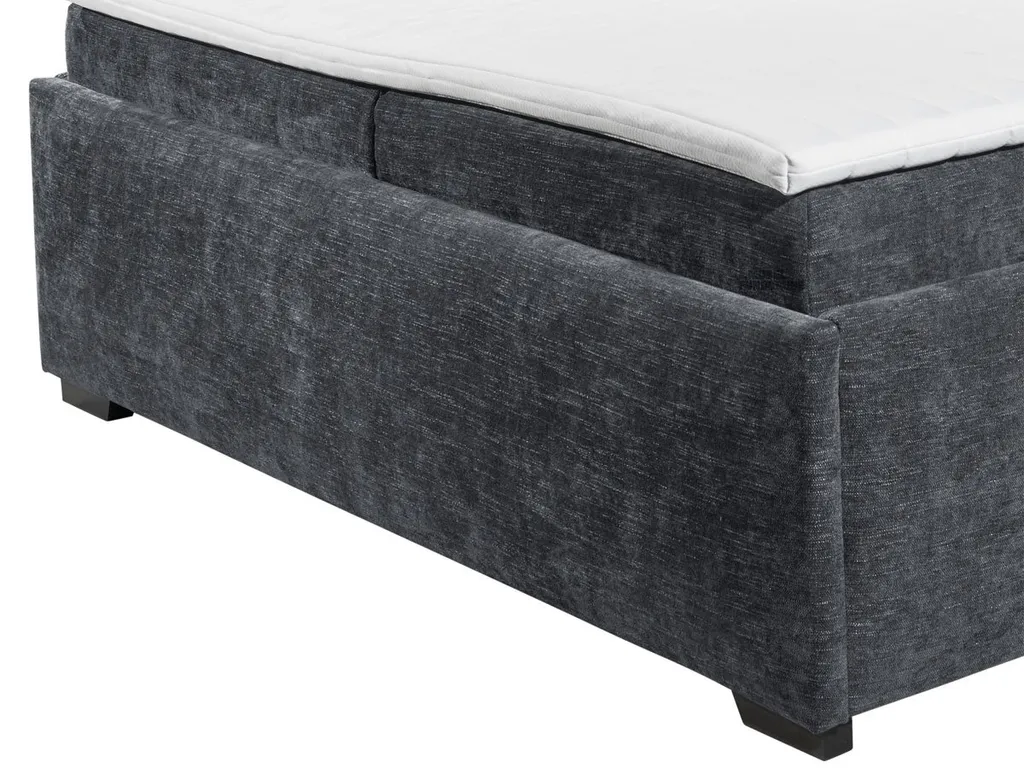 Boxbett 180 X 200 Cm Grau Stoffbezug Mit 6 Cm Topper - TRIO - Die Möbelfundgrube – Bild 5