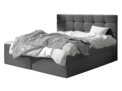 Mirjan24 Boxspringbett Luanda, Doppelbett Mit Zwei Bettkästen Und Matratze, Ehebett (Farbe: Manila 16, Größe: 140x200 Cm)