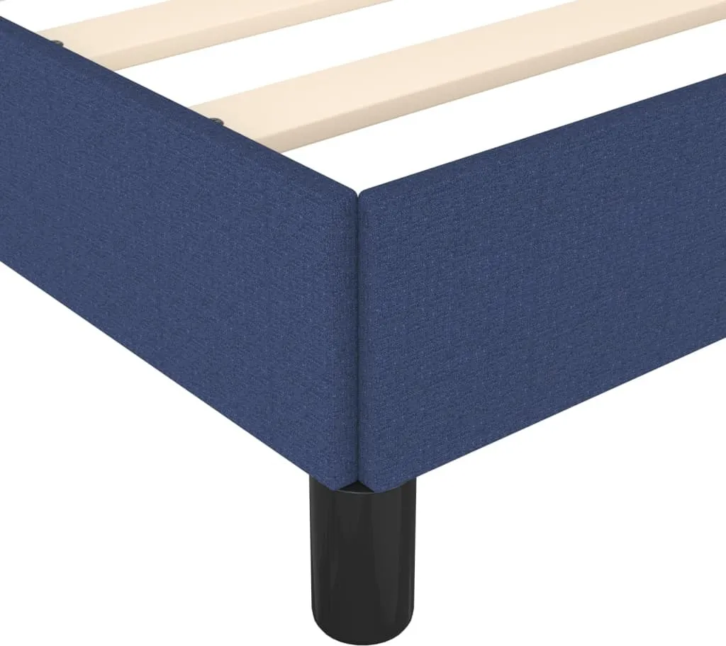 VidaXL Bettgestell Blau 140x200 Cm Stoff – Bild 6