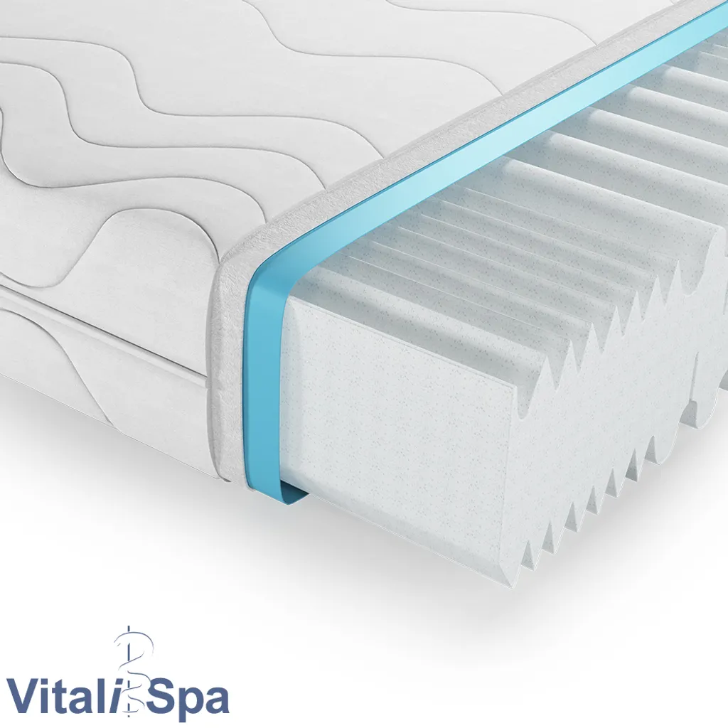 VitaliSpa Calma Comfort Plus 7 Zonen Premium Marken Kaltschaum Matratze 20cm, 120x200cm H2 – Bild 6