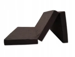Faltmatratze Faltbar Klappbar Gästematratze Reisematratze 200x120x10 Cm BRAUN