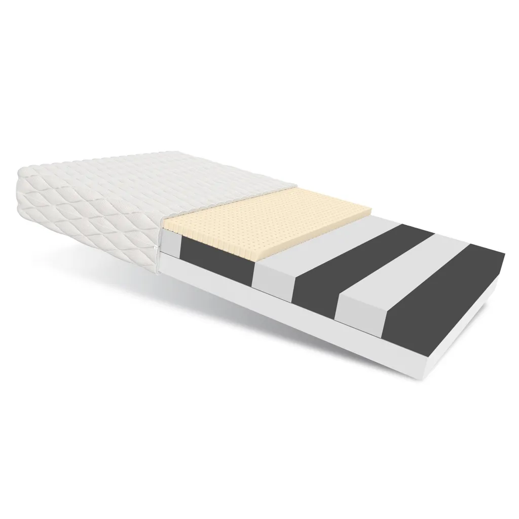 Matratze 160x200 Cm BITONTO 7 Zonen H2 H3 Kaltschaum Latex HR-Schaum Höhe Ca. 15 Cm Mit Waschbarem Bezug Premium Jersey – Bild 5