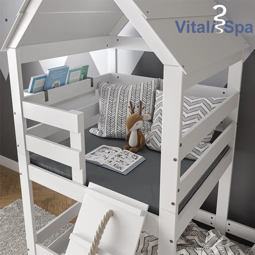 VitaliSpa Kindermatratze Teddy Grau 101 X 90 X 5 Cm Polyester – Bild 5