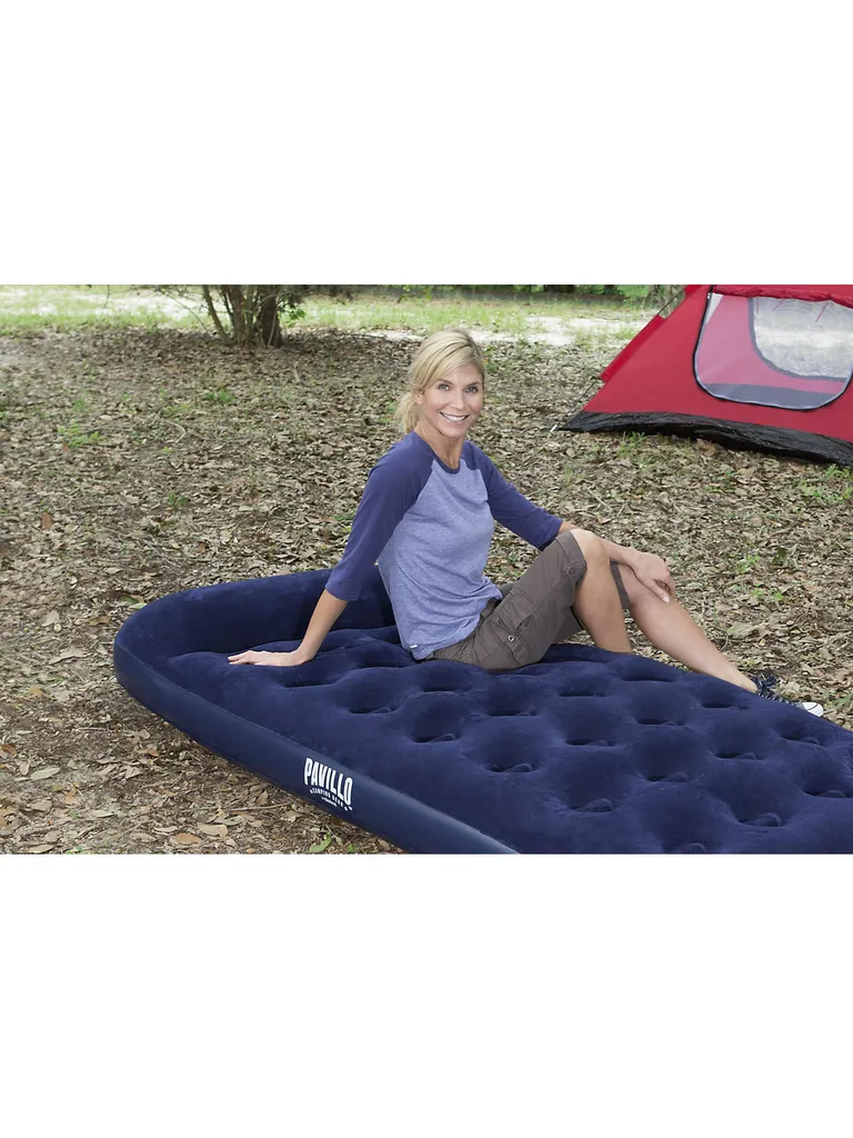 Bestway Sport Luftbett Blue Horizon Step Mit Interner Fußpumpe Single XL/Lo 188 X 99 X 28 Cm Luftbetten Camping Schnäppchenoutdoor – Bild 7