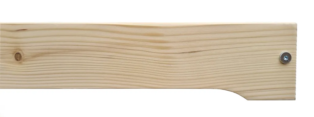 Futonbett Platzsparend Extra Niedriges Studentenbett 140x200 Fichte Tanne Geölt V-60.47-14Rollrost Inkl. – Bild 9