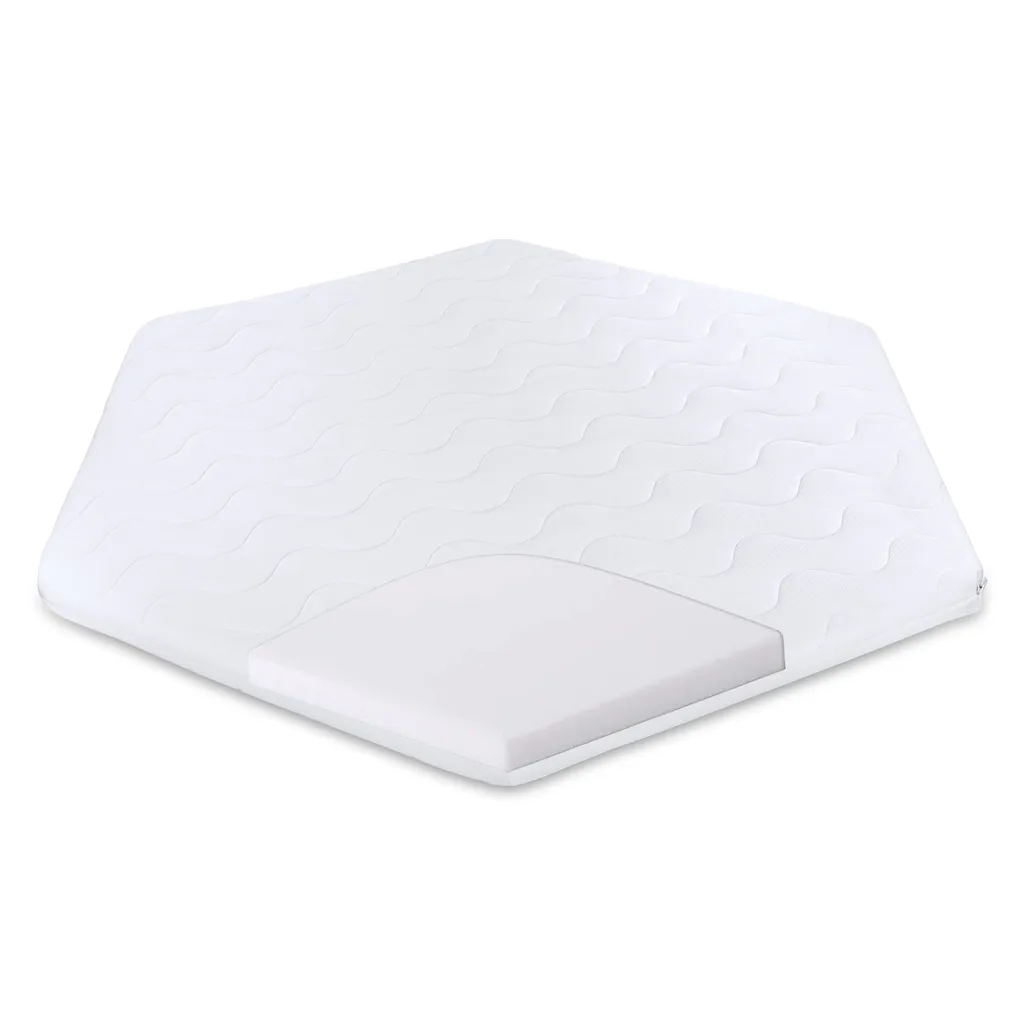 Laufgittereinlage 6 Eckig 115 X 100 X 5 Cm - Laufstall Matratze Laufgitter Mit Abnehmbaren Bezug – Bild 2