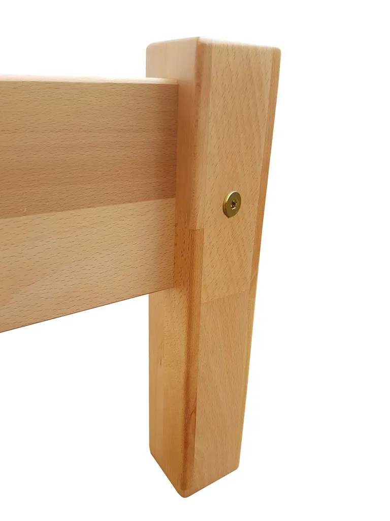 Einzelbett Jugendbett 100x200 Buche Natur Massivholzbett Futonbett Zubehör Wählbar V-60.84-10Rollrost Inkl. – Bild 9