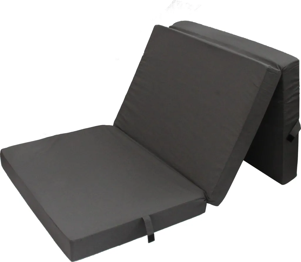 Herlag Klappmatratze Senior Dunkelgrau, 195x85 Cm, Faltmatratze, Campingmatratze