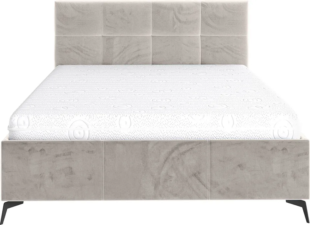 Mirjan24 Polsterbett Genua, Bett Mit Bettkasten, Polsterkopfteil, Gasdruckfeder Und Metallfüße (Farbe: Fresh 01, Größe: 180x200 Cm) – Bild 2