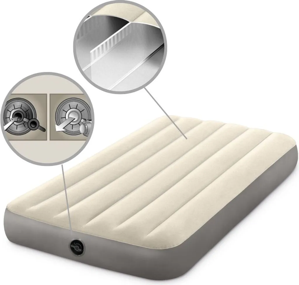 Intex Dura Beam Standard Deluxe Inflatable Mattress Single High 99 X 191 X 25 Cm – Bild 13