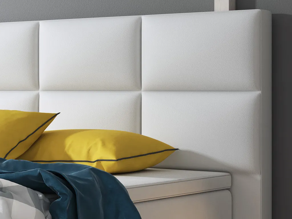 Inter Handels Boxspringbett Miami, 180x200, Weiß – Bild 3