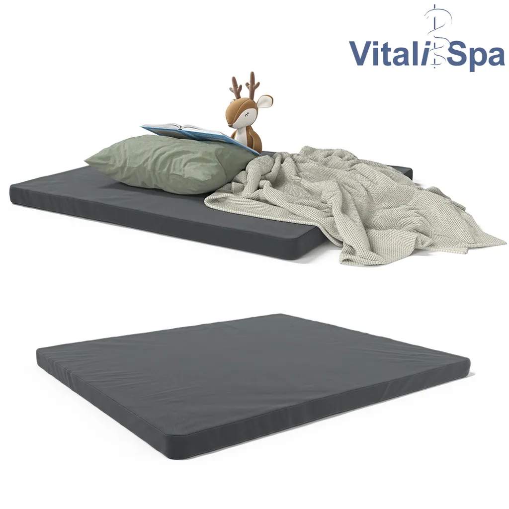 VitaliSpa Kindermatratze Teddy Grau 101 X 90 X 5 Cm Polyester – Bild 7