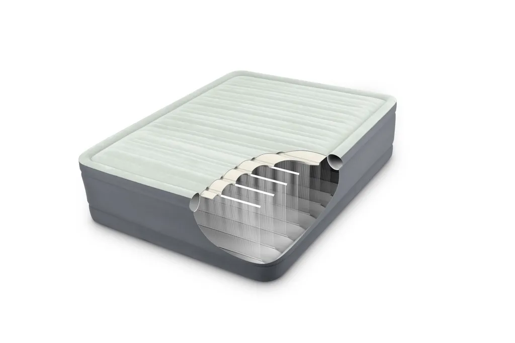 Intex Premaire I - Luftbett - 2 Personen - 137 X 191 X 36 Cm (BXLXH) - Grau - Mit Gebauter Motorpumpe – Bild 8