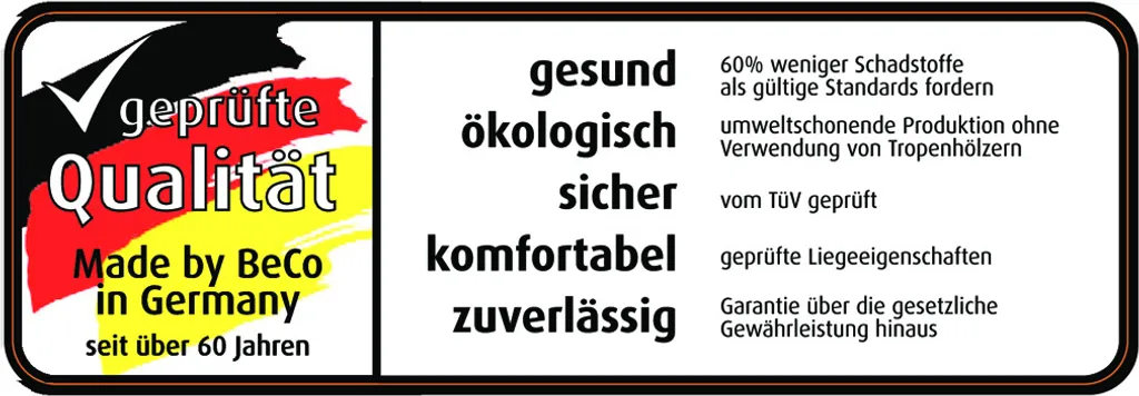 Matratze BeCo Royal Duo TFK (baugleich Zur BeCo Vario Plus TFK), Taschenfederkern, H3, 90 X 200 Cm, "SEHR GUT" – Bild 7