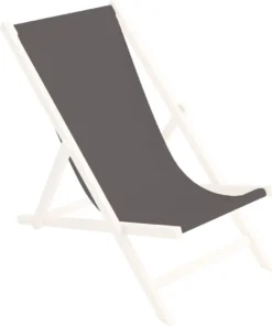 Ersatz-Stoffbezug 131x44 Cm Wechselbarer Liegestuhl Stoffbezug 100% Polyester Für Holz-Liegestuhl Klappliegestuhl, Farbe Grau [119]