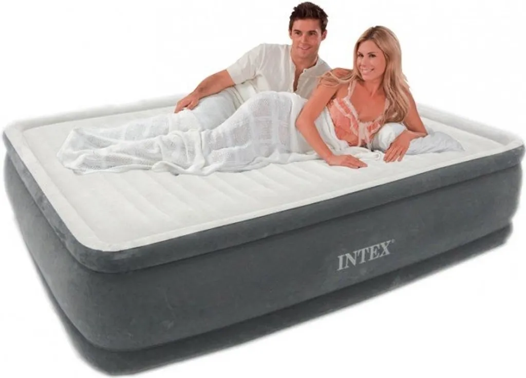 Intex Comfort Plüsch Luftbett PVC 152x203x46 Cm Weiß 64414 – Bild 5