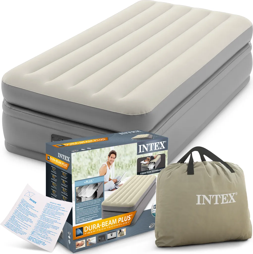 INTEX Luftbett 64162 Twin 99 X 191 X 51 Cm Eingebaute Pumpe Fiber Tech™ Technology – Bild 2