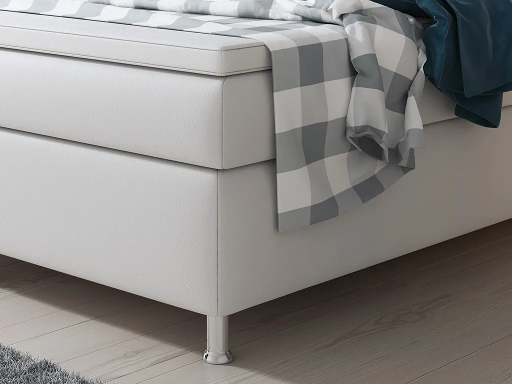 Inter Handels Boxspringbett Miami, 180x200, Weiß – Bild 2