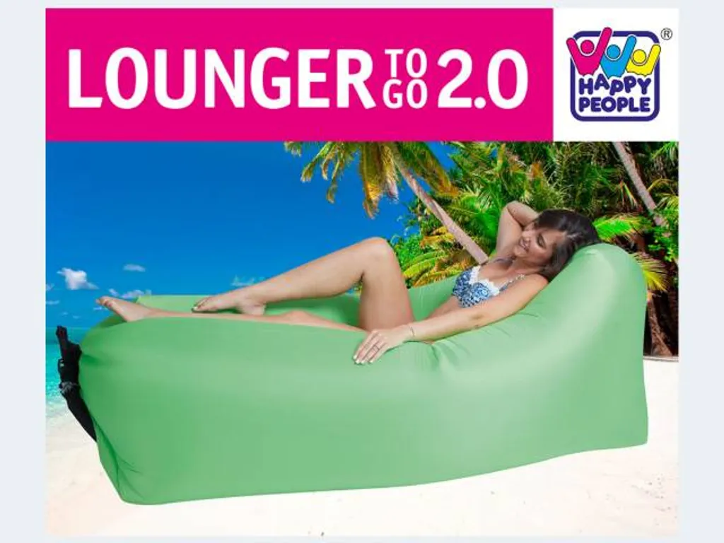 Happy People Lounger To Go Air 2.0 Luftsofa Aufblasbar, Farbe:Grün – Bild 5