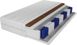 Taschenfederkernmatratze »Taschenfederkern-Matratze + Kokos 7 Zonen 22 Cm Härtegrad H4«, Deine Möbel 24, Wendematratze, , 180x200, Mit Kokoseinlage, H4
