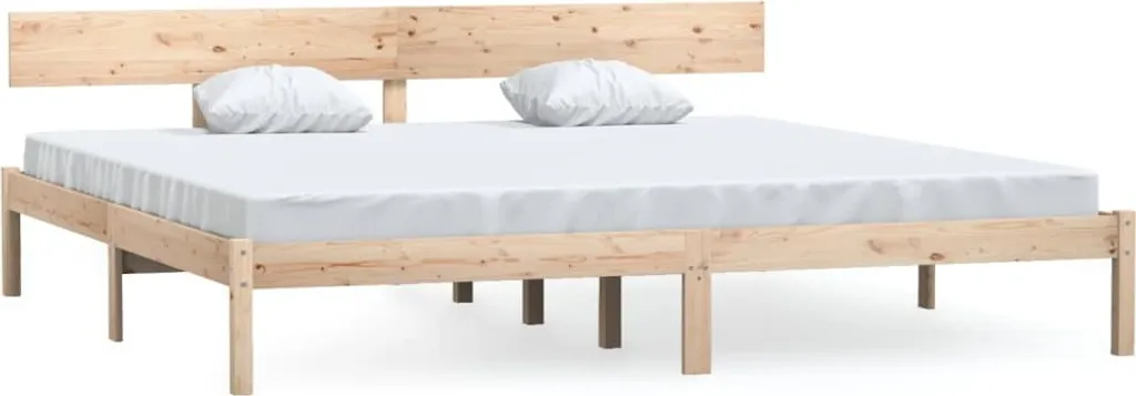 VidaXL Massivholzbett Kiefer 180x200cm UK Super King – Bild 2