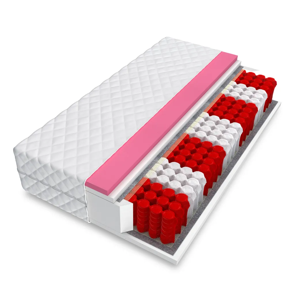 Matratze 140 X 200 Cm MEMORY MULTI Höhe Ca. 25 Cm H3 Premium Multipocket-Taschenfederkern 7 Zonen VISCO Schaum – Bild 4