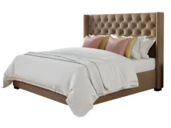 Polsterbett - 180 X 200 Cm - Stoff - Beige - MASSIMO