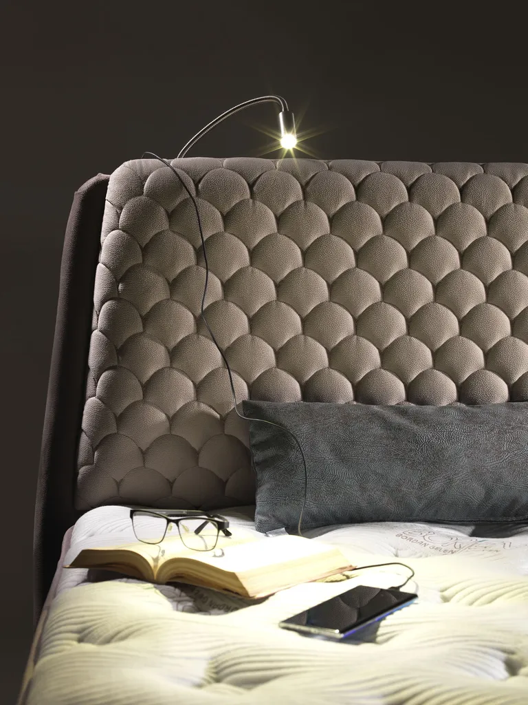 Boxspringbett Doppelbett - Borjen Bambi Yatak Das Perfekte Bett Für Ihr Schlafzimmer. 180x200cm Bett Taschenfederkern-Matratze, Topper Mit Memoryeffekt, Mit Bettkasten – Bild 14