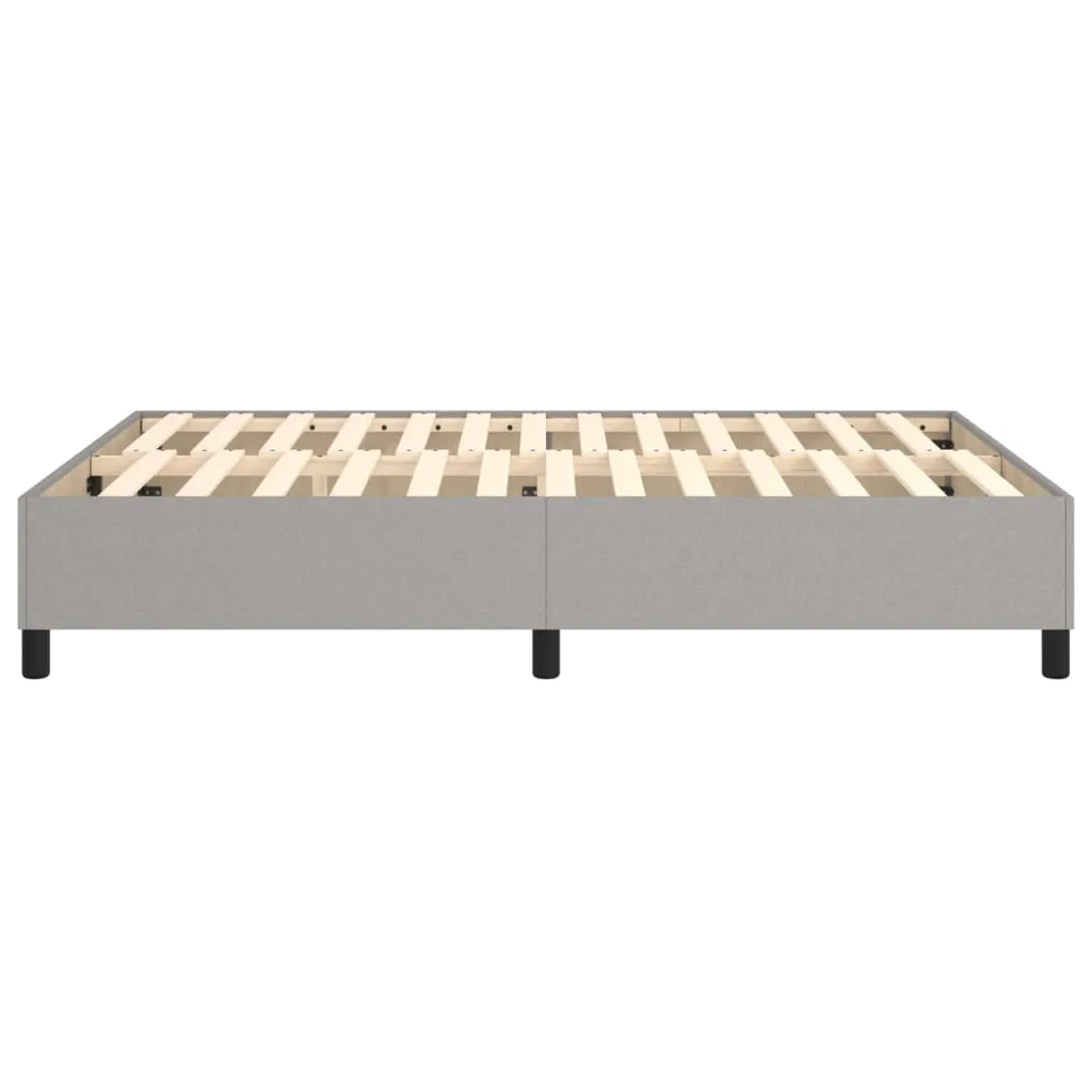 VidaXL Boxspringbett Hellgrau 140x190 Cm Stoff – Bild 5