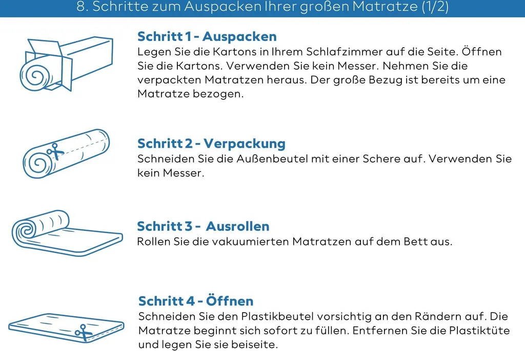 Matratze 260x200 Cm - SERA - Härtegrad 3 - Lyocell - 7-Zonen - Ideal Für Allergiker & Schwitzer - Orthopädisch - Taschenfederkernmatratze 260x200 – Bild 6