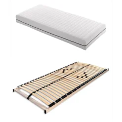 Matratzenset OrthoMatra KSP-500, 120 X 200 Cm, H3 + Lattenrost Max 1 NV MZV