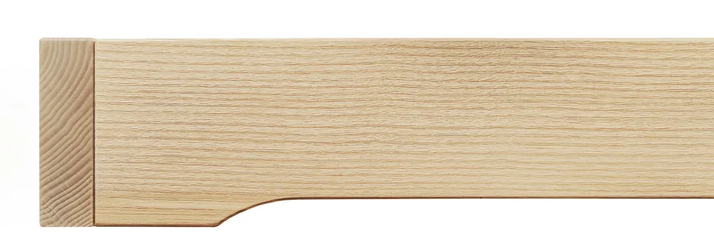 Futonbett Platzsparend Extra Niedriges Bodenbett 140x200 Esche Geölt V-60.47E-14Rollrost Inkl. – Bild 5