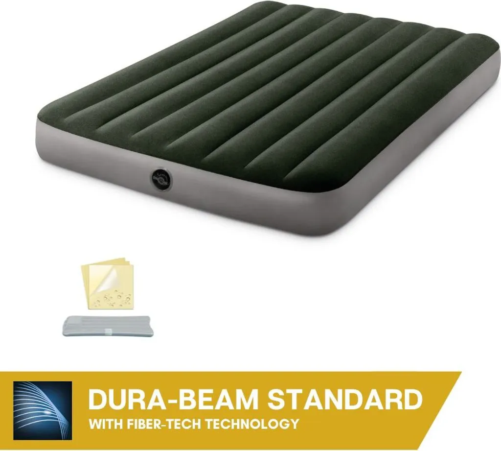 Intex Luftmatratze 137 X 191 X 25 Cm Vinyl Grün – Bild 6