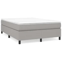 VidaXL Boxspringbett Hellgrau 140x190 Cm Stoff