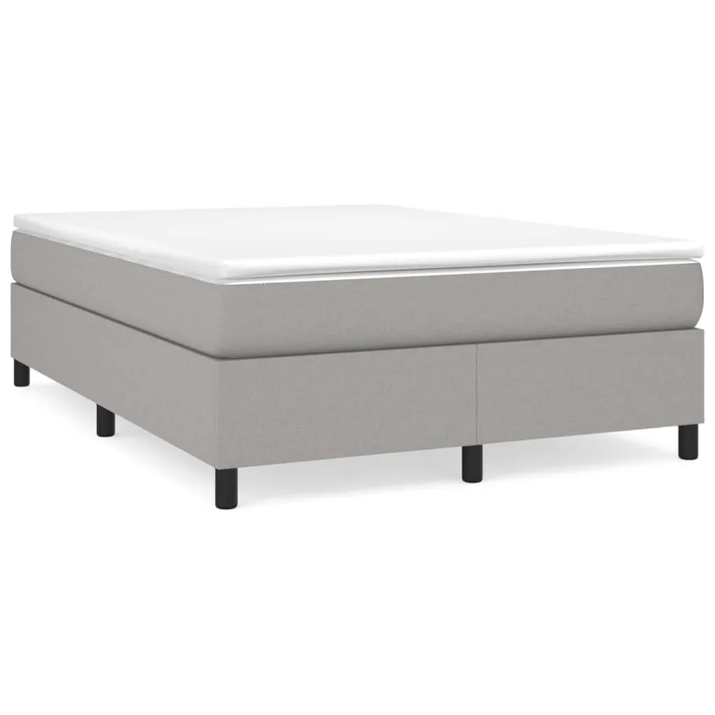 VidaXL Boxspringbett Hellgrau 140x190 Cm Stoff