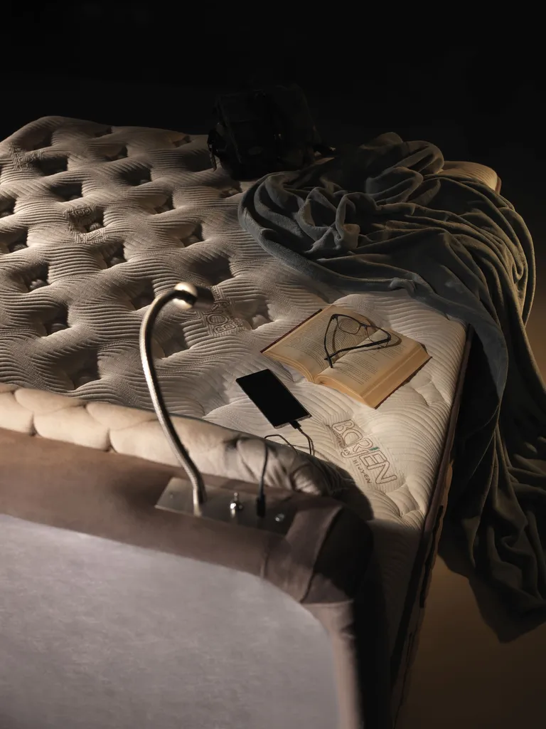 Boxspringbett Doppelbett - Borjen Bambi Yatak Das Perfekte Bett Für Ihr Schlafzimmer. 180x200cm Bett Taschenfederkern-Matratze, Topper Mit Memoryeffekt, Mit Bettkasten – Bild 13