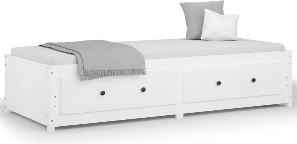 VidaXL Tagesbett Weiß 90x190 Cm 3FT Single Massivholz Kiefer – Bild 2