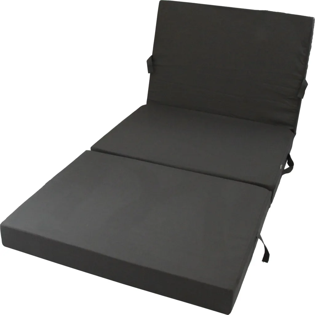 Herlag Klappmatratze Senior Dunkelgrau, 195x85 Cm, Faltmatratze, Campingmatratze – Bild 3