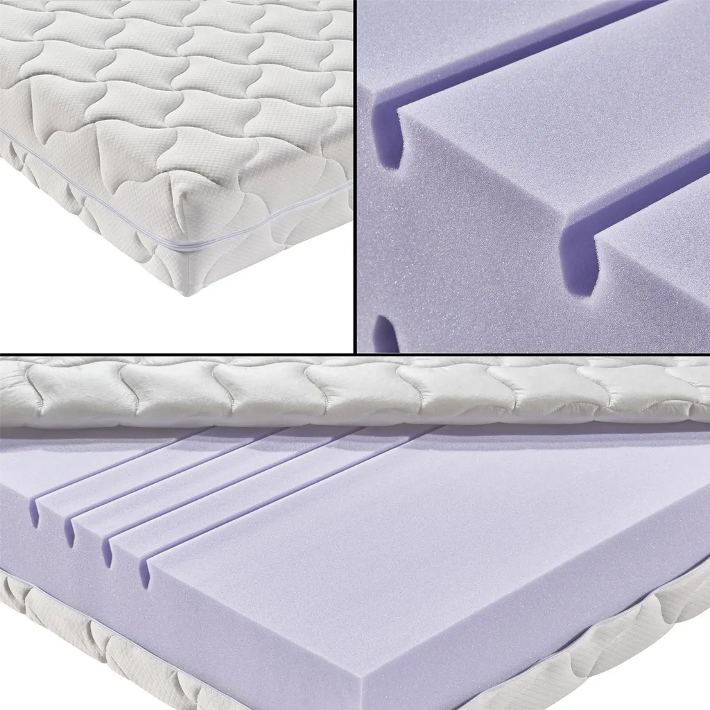 Betten-ABC KSP-1500 Deluxe Kaltschaummatratze Mit Komfortablen 7 Zonen Und Klimafaserbezug : H3 : 140x200 – Bild 4