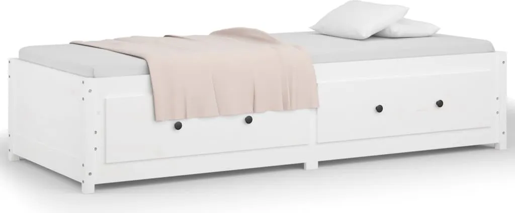 VidaXL Tagesbett Weiß 90x190 Cm 3FT Single Massivholz Kiefer – Bild 4