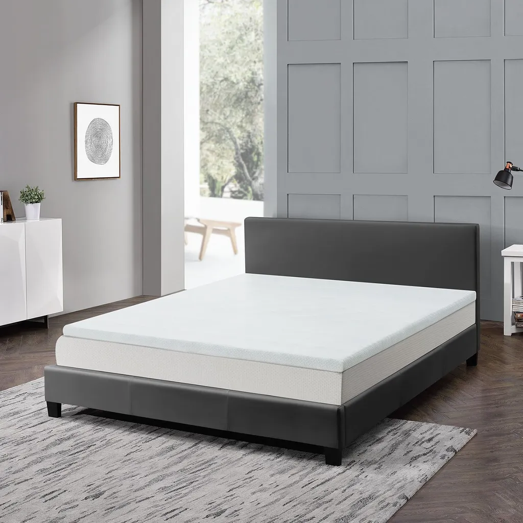 Juskys Topper 140x200 Cm Aus Memoryschaum, 7-Zonen Orthopädisch & Atmungsaktiv, 7cm Höhe, H2 - H3, Bezug Waschbar Matratzentopper Matratzenauflage – Bild 2