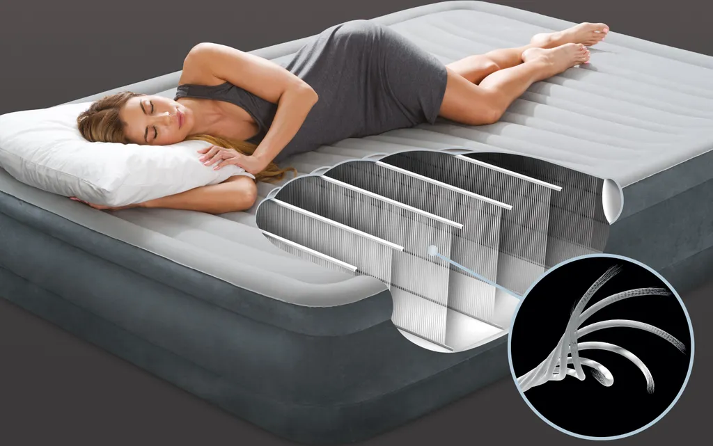 INTEX Luftbett 67770 King Size 152 X 203 X 33 Cm Eingebaute Pumpe Fiber Tech™ Technology – Bild 8