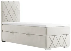 MKS MEBLE Boxspringbett - Doppelbett - Polsterbett Mit Multipocket-Matratze Und Topper - Stauraumbett Mit Matratzenauflagen - ROYAL