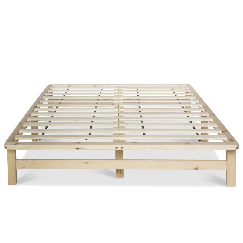 Homestyle4u 1909, Palettenbett 140x200 Cm Massivholzbett Palettenmöbel Bett Holzbett Futonbett – Bild 6