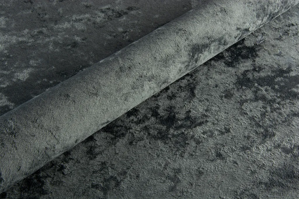 GRAINGOLD Modern Polsterbett 200x200 Cm Valencia - Doppelbett Mit Lattenrost, Velour Stoff & Bettkasten - Einzigartiges Kopfteil - Dunkelgrau (Eureka 2135) – Bild 4