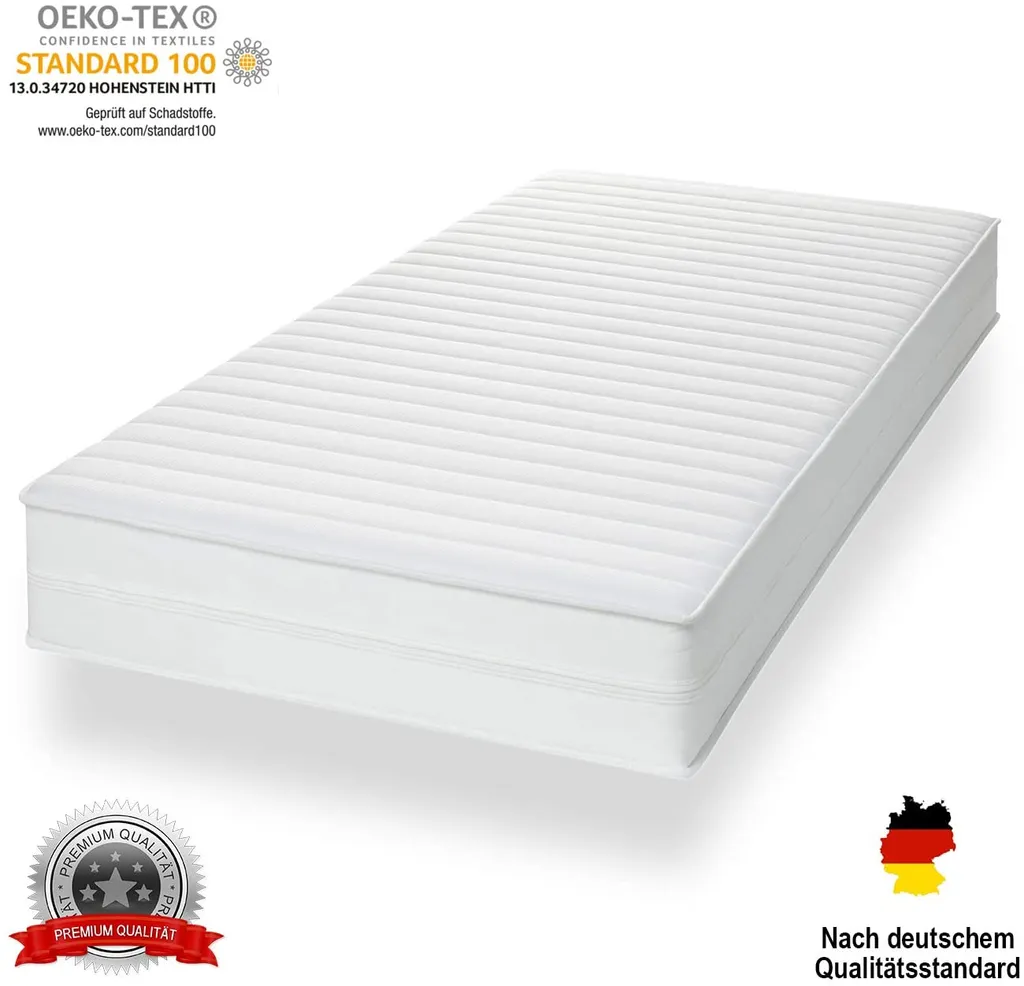Träumegut24 - AquaFlex 16cm - 7-Zonen Kaltschaummatratze - H2 / H3 (90 X 200 Cm, H2 & H3 )