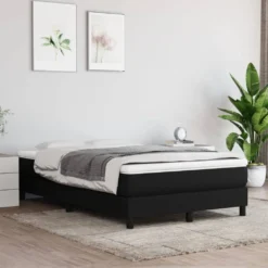 VidaXL Boxspringbett Schwarz 120x200 Cm Stoff