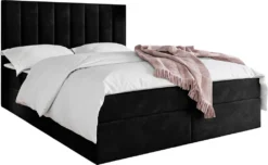 Mirjan24 Boxspringbett Alberdus II, Ehebett Mit Zwei Bettkästen, Doppelbett, Stilvoll Schlafzimmer Bett (Itaka 15, Größe: 140x200 Cm)