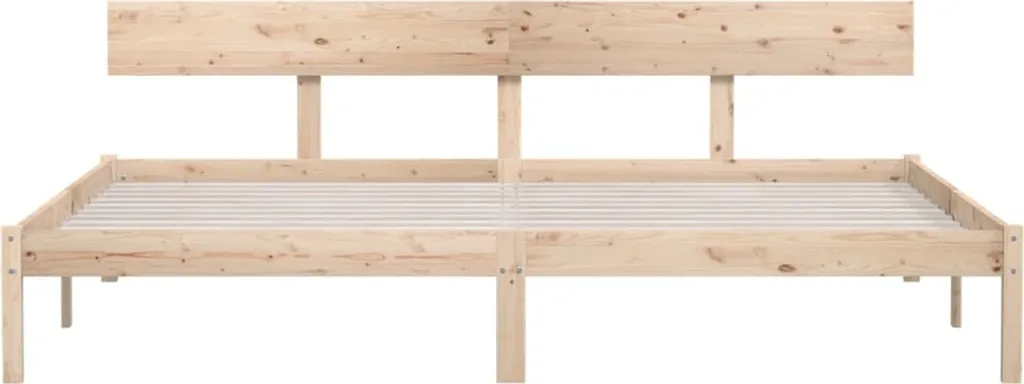 VidaXL Massivholzbett Kiefer 180x200cm UK Super King – Bild 4