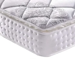 Vesgantti Matratze 90x200 7-Zonen Federkernmatratze Mittelfeste Orthopädischem Taschenfederkernmatratze (H4, Pillow-top 27cm)
